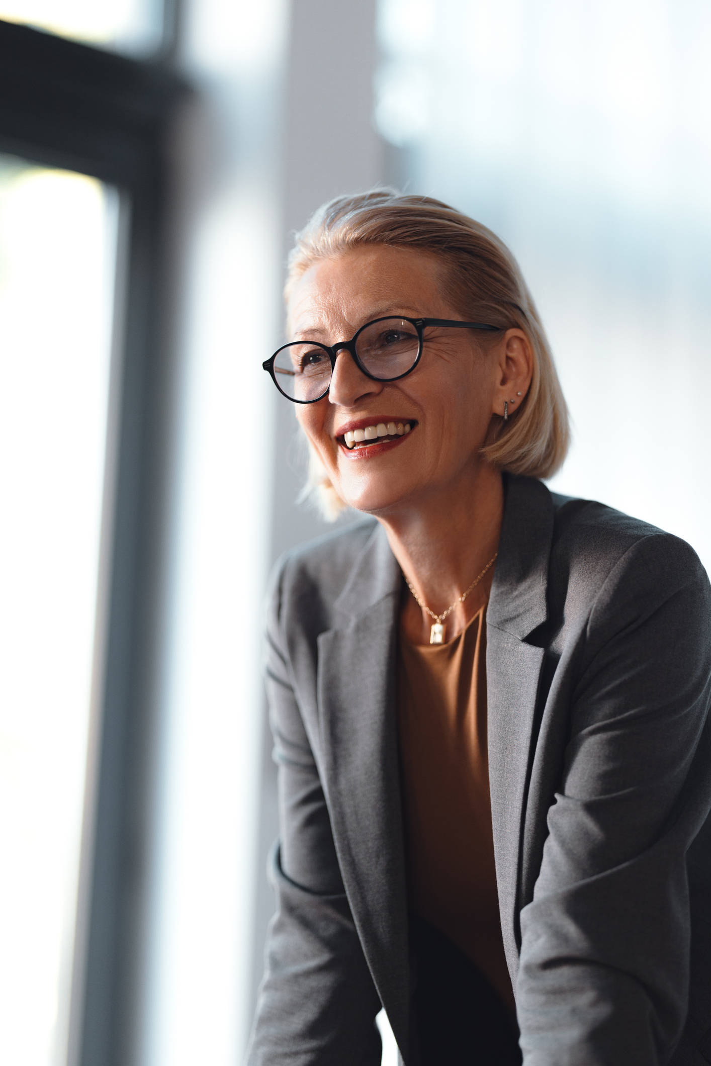 Portrait Of A Beautiful Smiling Senior Business Woman